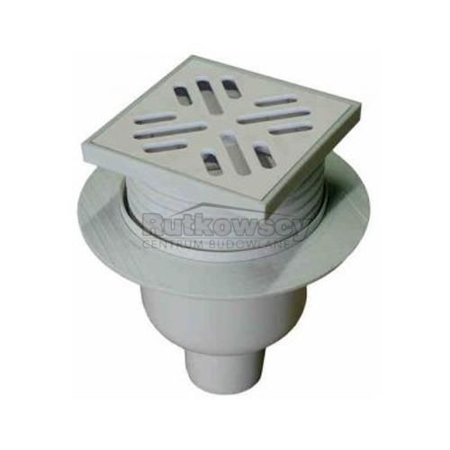 Kratka ściekowa RAWIPLAST *fi* 50 mm z regulowanym pionomem (ruszt metalowy)