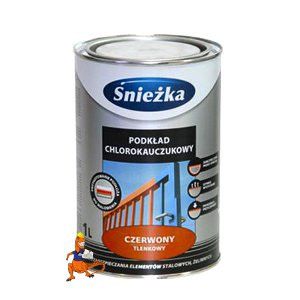 ŚNIEŻKA PODKŁAD CHLOROKAUCZUKOWY KOLOR CZERWONY TLENKOWY 1L