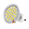 HALOGEN LED 24 x SMD 5050 4,7W ODPOWIEDNIK 35W BIAŁY CIEPŁY 230V