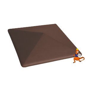 DASZEK OGRODZENIOWY KLINKIEROWY KOLOR BRĄZ NATURA (03) 445x445x90 MM FIRMY KLINKIER PRZYSUCHA