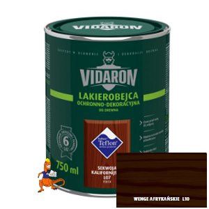 LAKIEROBEJCA OCHRONNO-DEKORACYJNA DO DREWNA KOLOR WENGE AFRYKAŃSKA 2,5 L FIRMY VIDARON