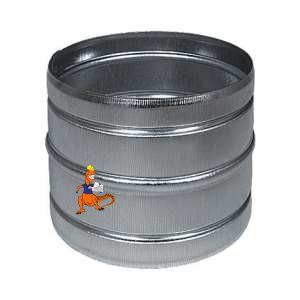 NYPEL ŁĄCZNIK PRZEWODÓW ALUFLEX i TERMOFLEX O ŚREDNICY FI150 DYSTRYBUCJA POWIETRZA PARKANEX