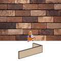 PŁYTKA KĄTOWA KLINKIEROWA SELLA 62 DF 210x100x65X20 MM RĘCZNIE FORMOWANA FIRMY VANDERSANDEN