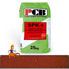PCB SPOINA Z TRASEM DO PŁYTEK KLINKIEROWYCH DO SPOINOWANIA W ZAKRESIE 4-16 MM SPK-T 25KG CZERWONA