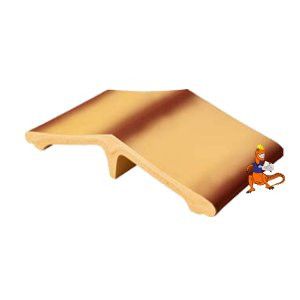 ŁĄCZNIK OGRODZENIOWY KLINKIEROWY KOLOR  RÓŻA PUSTYNI TON (11) 445X250X90 MM FIRMY KLINKIER PRZYSUCHA