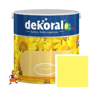 FARBA AKRYLIT W KOLOR SŁONECZNY BLASK LATEKSOWA ODPORNA NA SZOROWANIE 2,5L FIRMY DEKORAL
