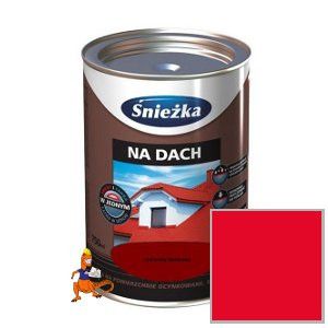 ŚNIEŻKA NA DACH GRUNTOEMALIA KOLOR CZERWONY 10L 