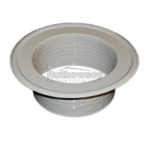 Rozeta biała do rur aluminiowych SPIROFLEX 150 mm