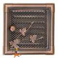 KRATKA KOMINKOWA RETRO Z ŻALUZJĄ 160x160MM MIEDZIANA PATYNA PARKANEX