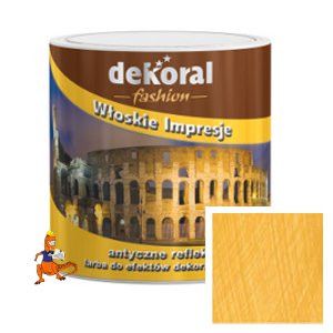 FARBA WŁOSKIE IMPRESJE LINIA ANTYCZNE REFLEKSY KOLOR GRANDE SOLE AKRYLOWA FARBA DEKORACYJNA 1L FIRMY DEKORAL FASHION