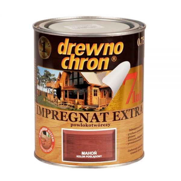 Impregnat Drewnochron Extra powłokotwórczy 0,75l mahoŃ